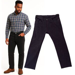 MTailor Gray Mens Pants Size 36S Chinos Comfort Fit Hidden Stretch Waist Jeans